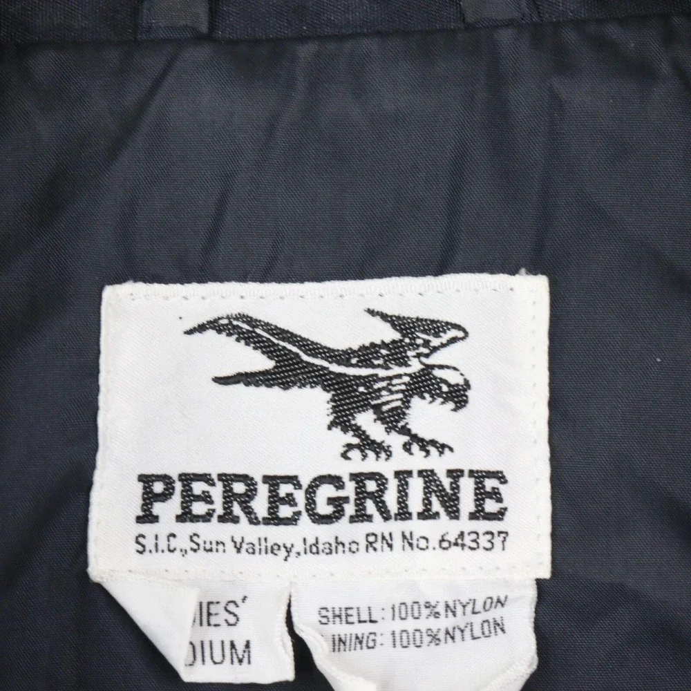Vintage Peregrine Jacket Womens Medium Purple Black Snap Front Bomber Coat - Picture 4 of 6